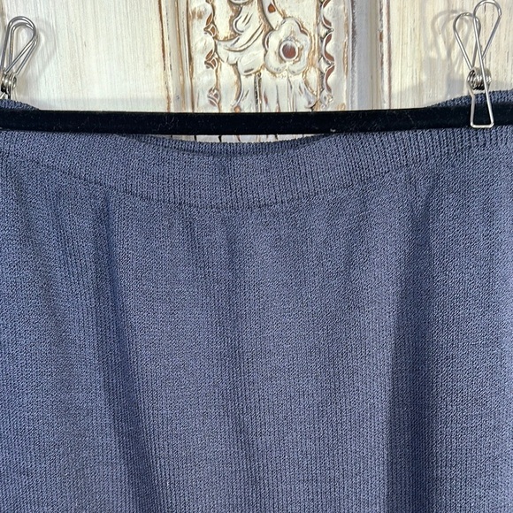 Elegant Gray/Blue Knit Women's Skirt - Picture 7 of 8